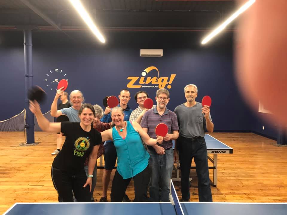 Toastmaster Club Social time at Zing Ping Pong
