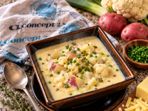 Red Potato and Cauliflower Soup